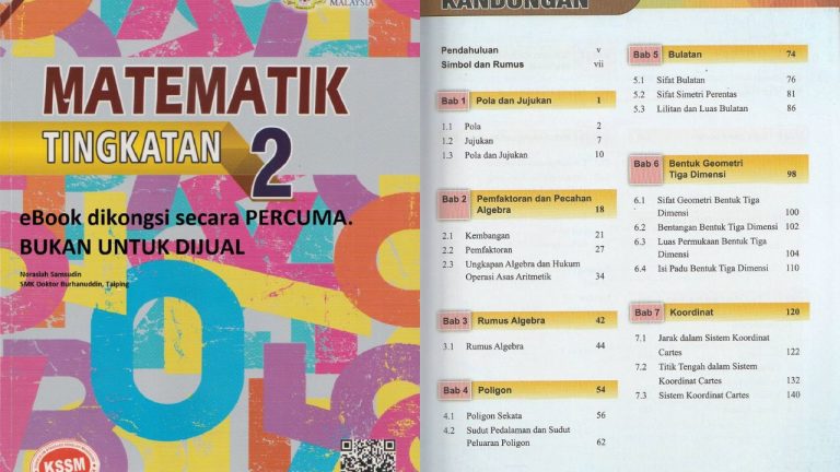 buku teks matematik tingkatan 2